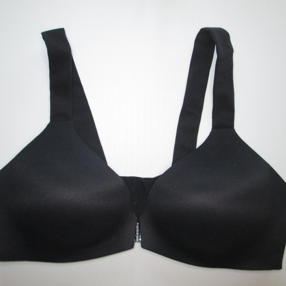 Spanx Bra-llelujah! Lightly Lined Wireless Front Close Bra 38B Black